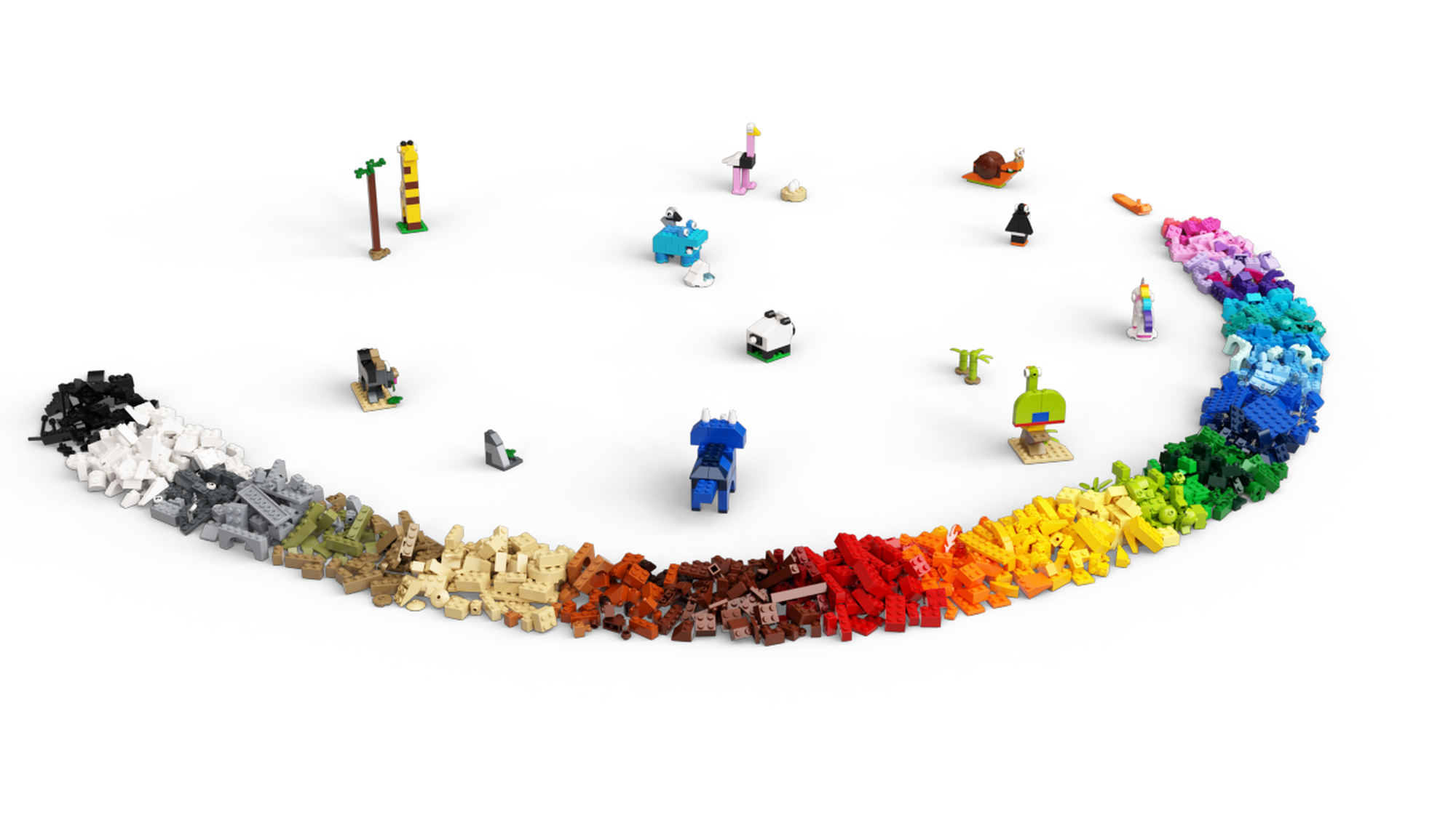 Lego Classic 1500 Pieces Bricks and Animals Set #11011