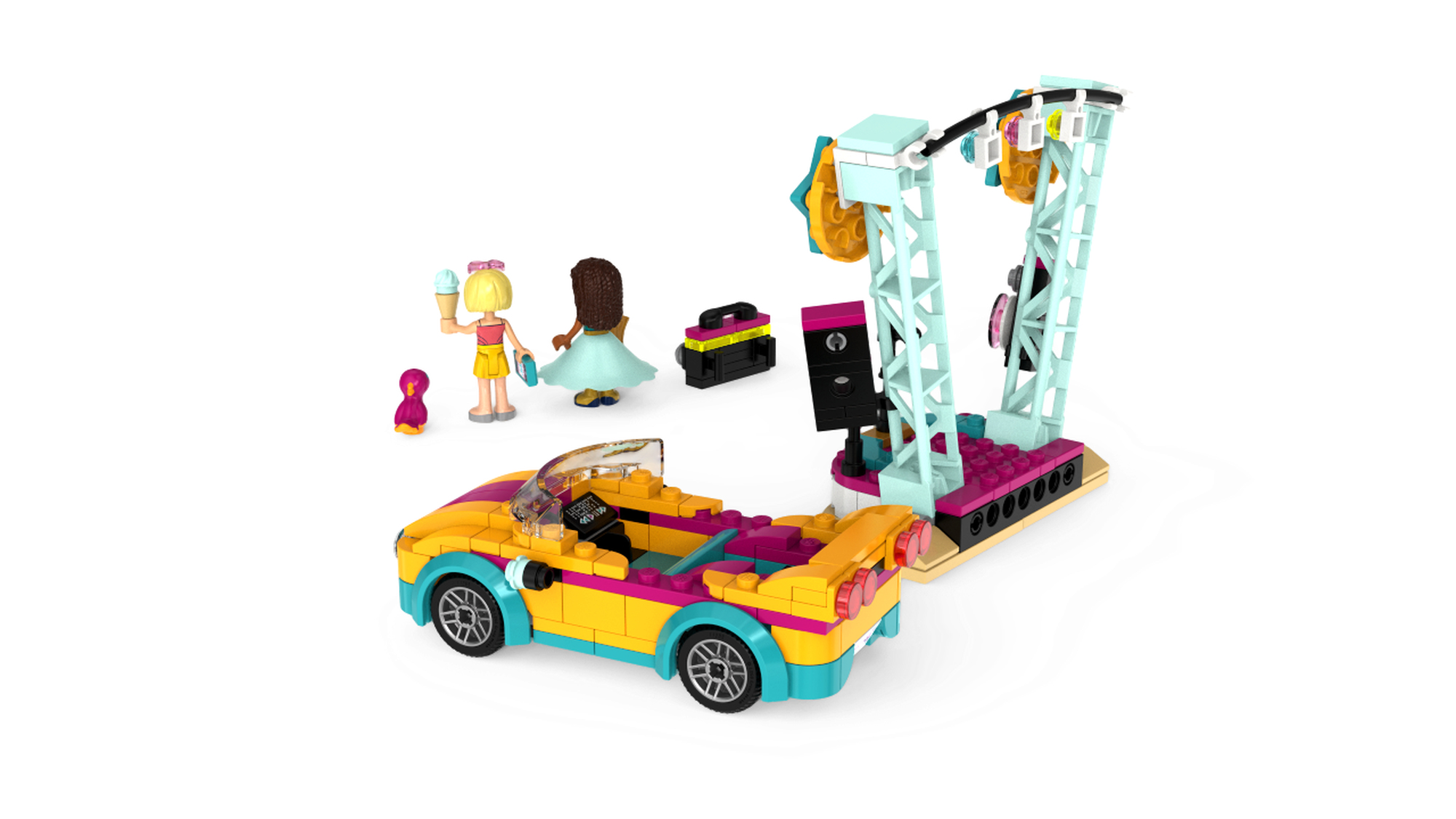 Lego friends andrea's 2024 car & stage