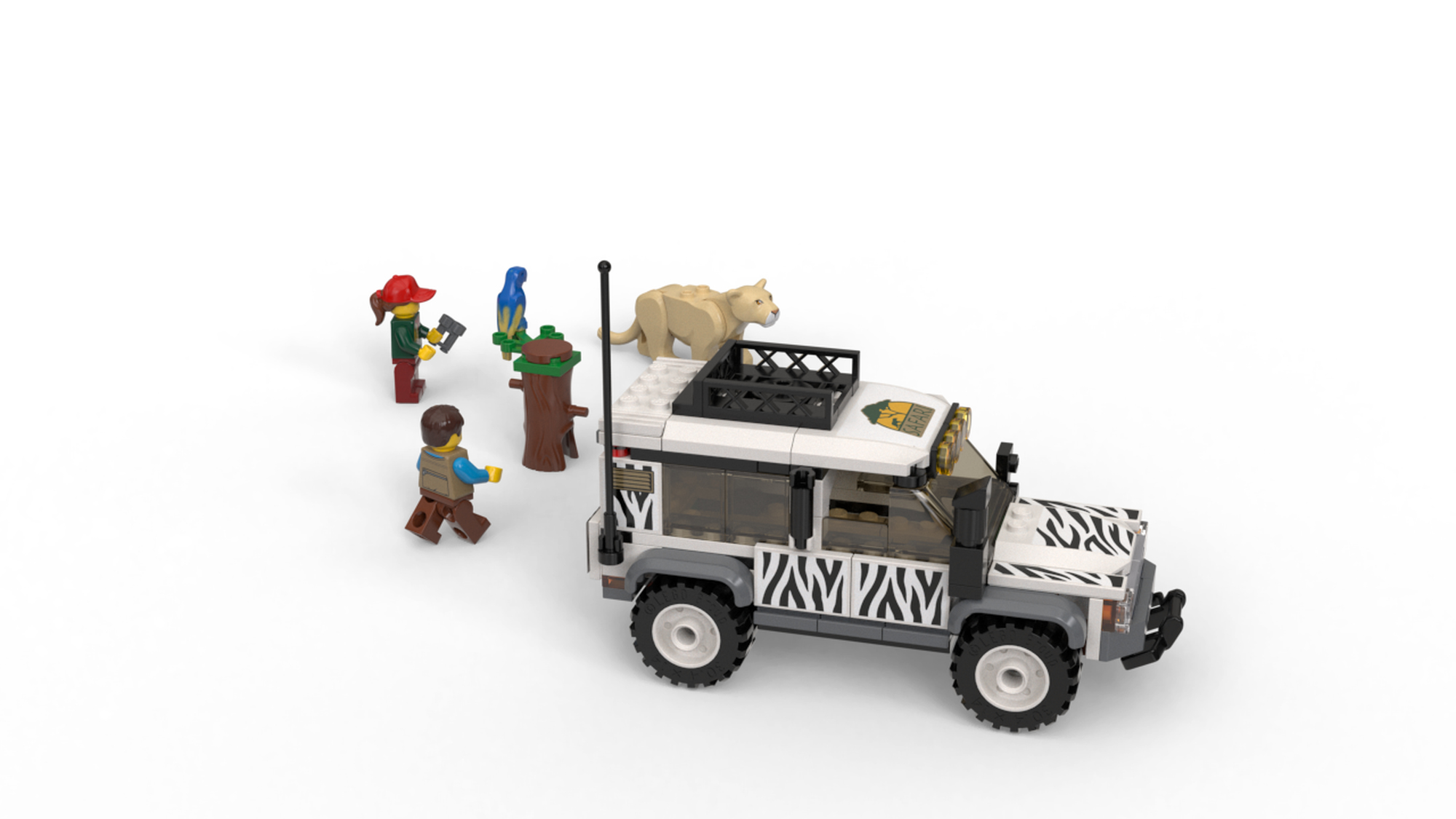 lego safari jeep instructions