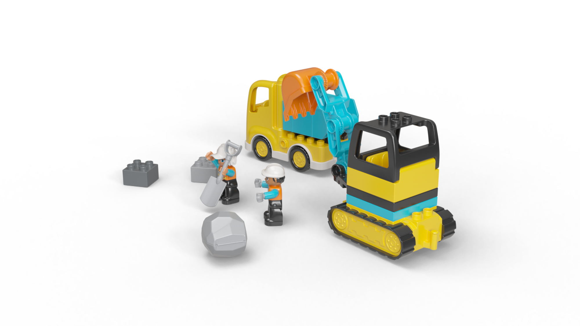 DUPLO 10931 Truck Tracked Excavator 5702016618204 BRICKshop