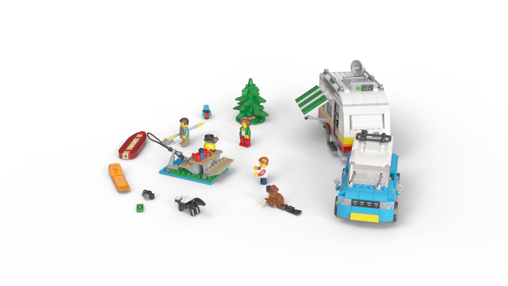 Camper Trailer Lego Set 31108 LEGO® Creator 3in1 Caravan Family