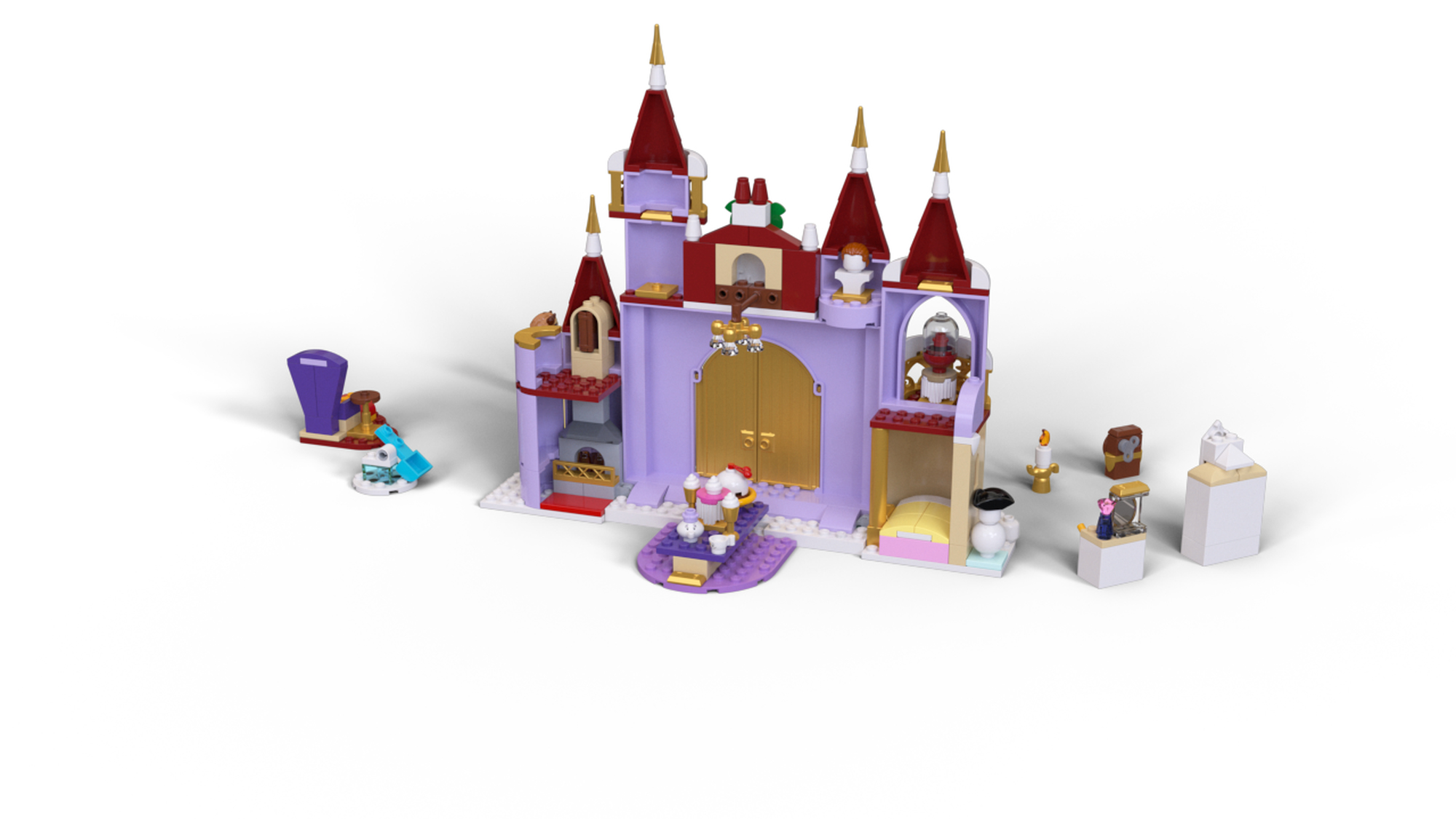 lego disney belle's castle winter celebration stores