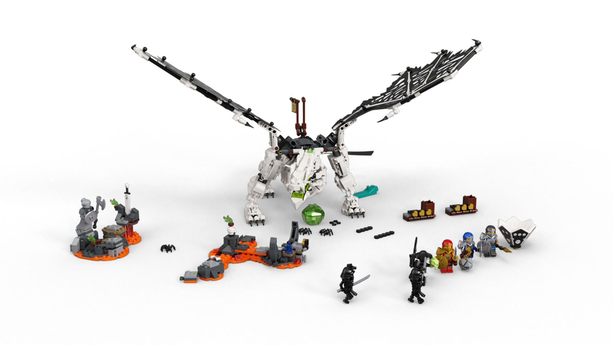 LEGO NINJAGO Skull Sorcerer's Dragon 71721 NINJAGO Dragon Set Featuring  Warrior Toy Figures, New 2020 (1,016 Pieces)