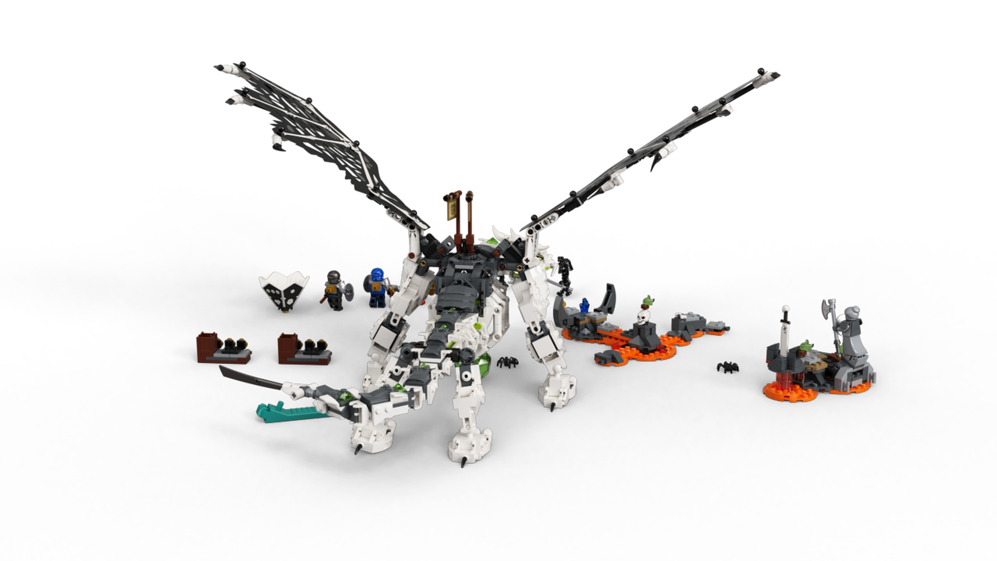 LEGO NINJAGO Skull Sorcerer's Dragon 71721 NINJAGO Dragon Set Featuring  Warrior Toy Figures, New 2020 (1,016 Pieces)
