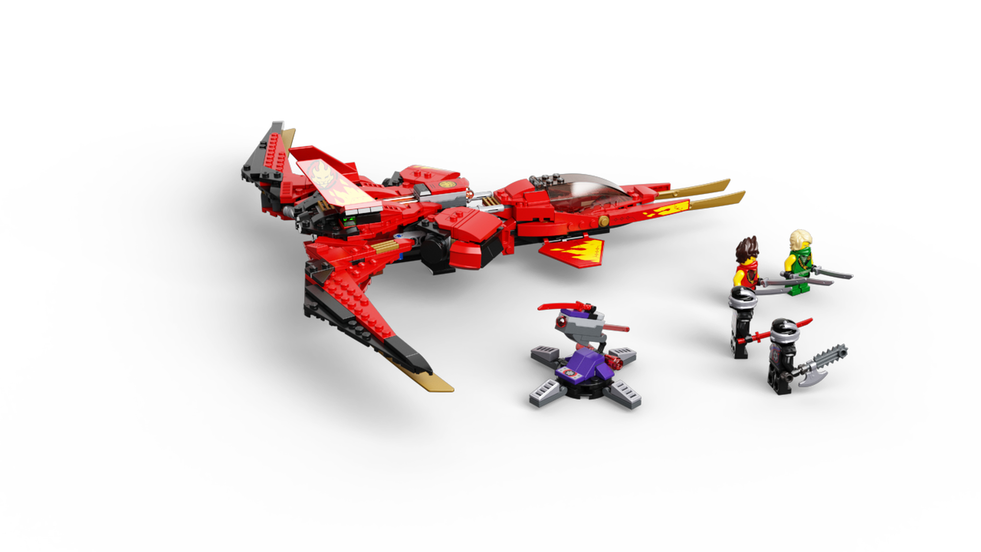 LEGO NINJAGO Legacy Kai Fighter 71704 Ninja Building Toy for Ages 8+ (513  Pieces)