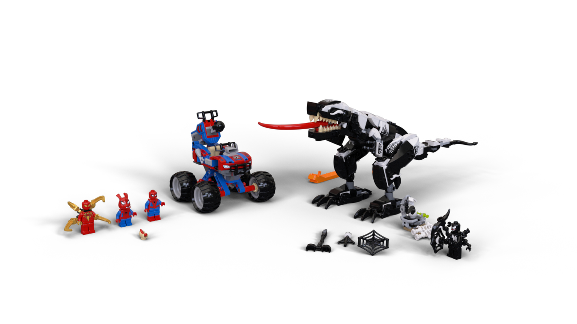 Lego spider man discount venom t rex