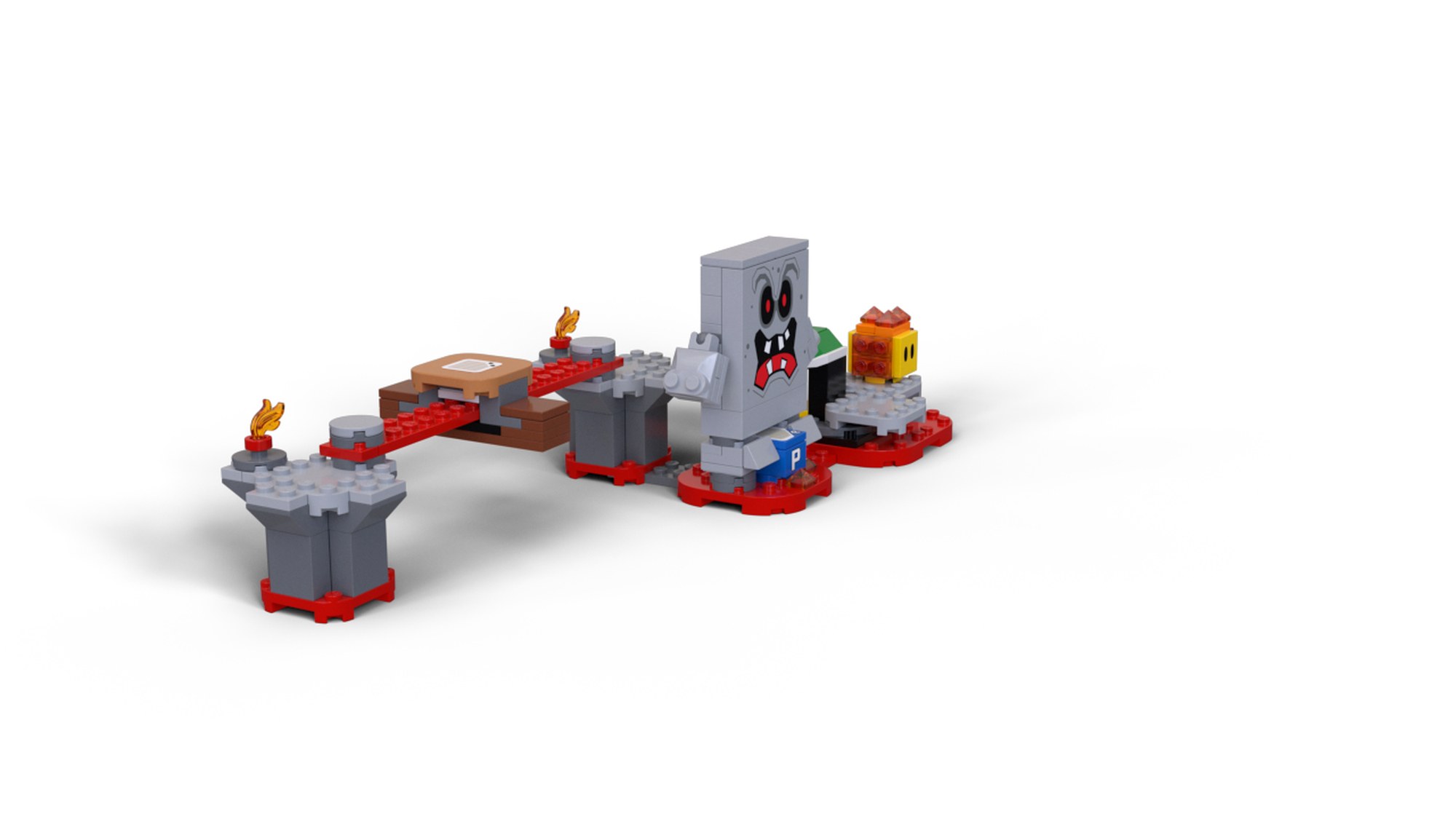 lego super mario whomp's lava trouble