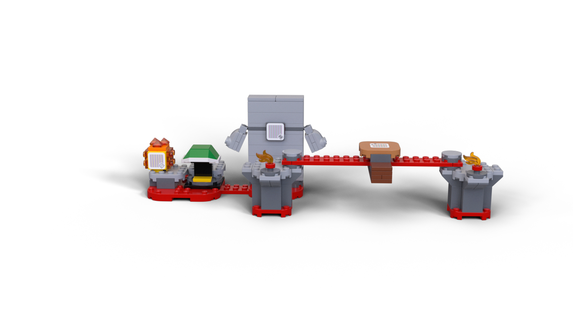 lego super mario whomp's lava trouble