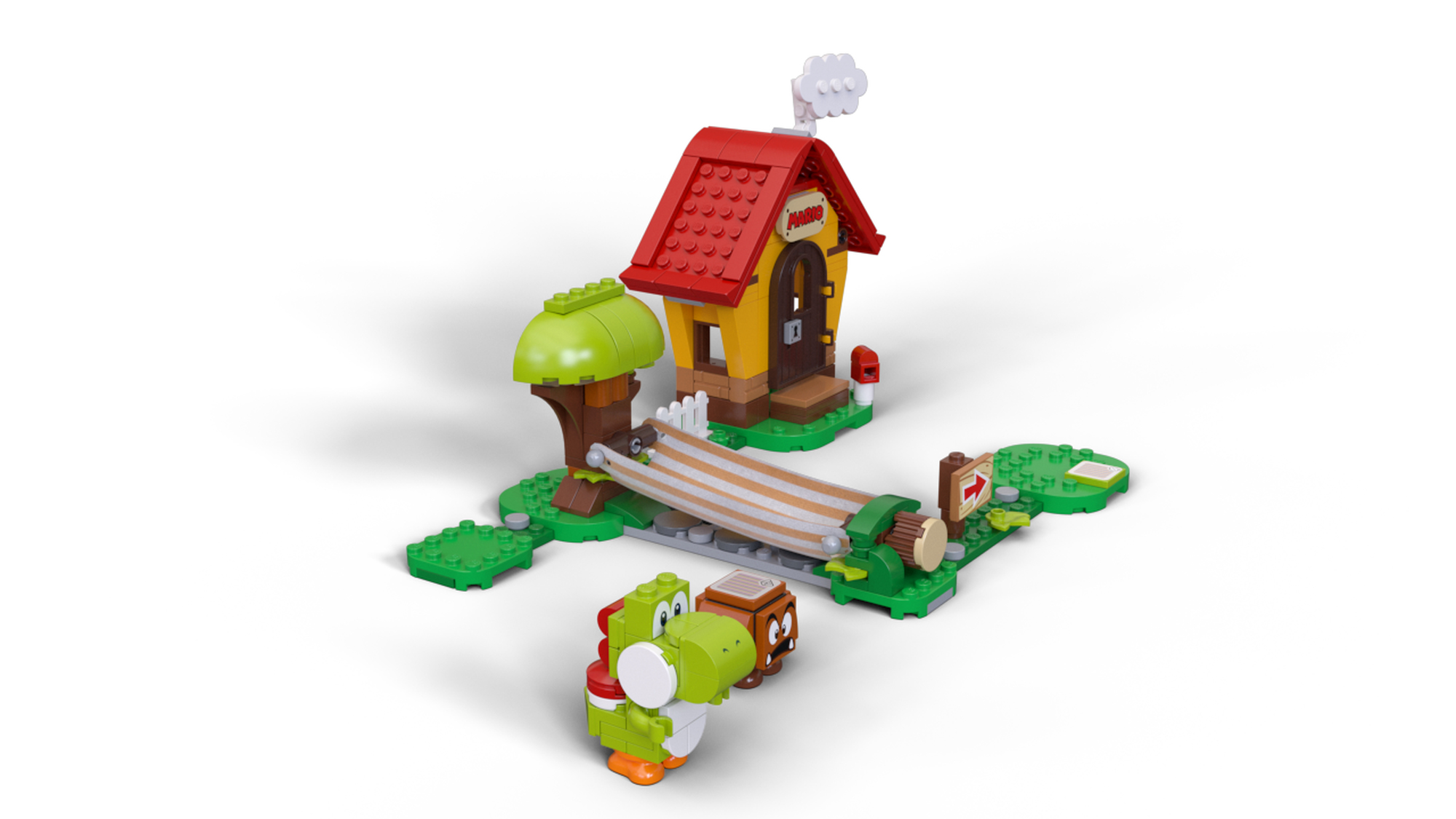 Lego Super Mario Bros Lego Mario House And Yoshi Lego Mario Yoshi