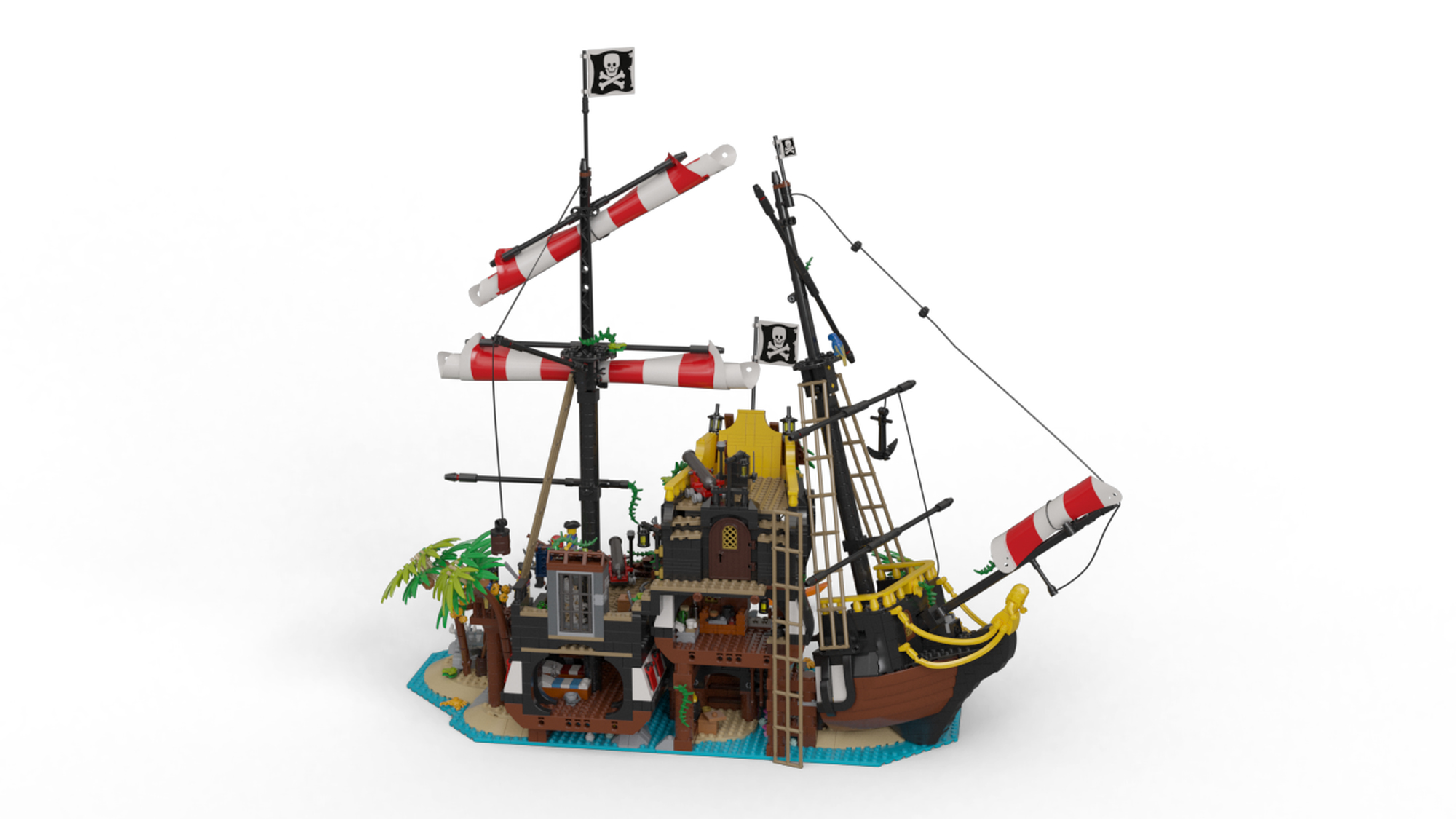 Lego Pirates Of Barracuda Bay Ship Bay Ship Lego Black Seas