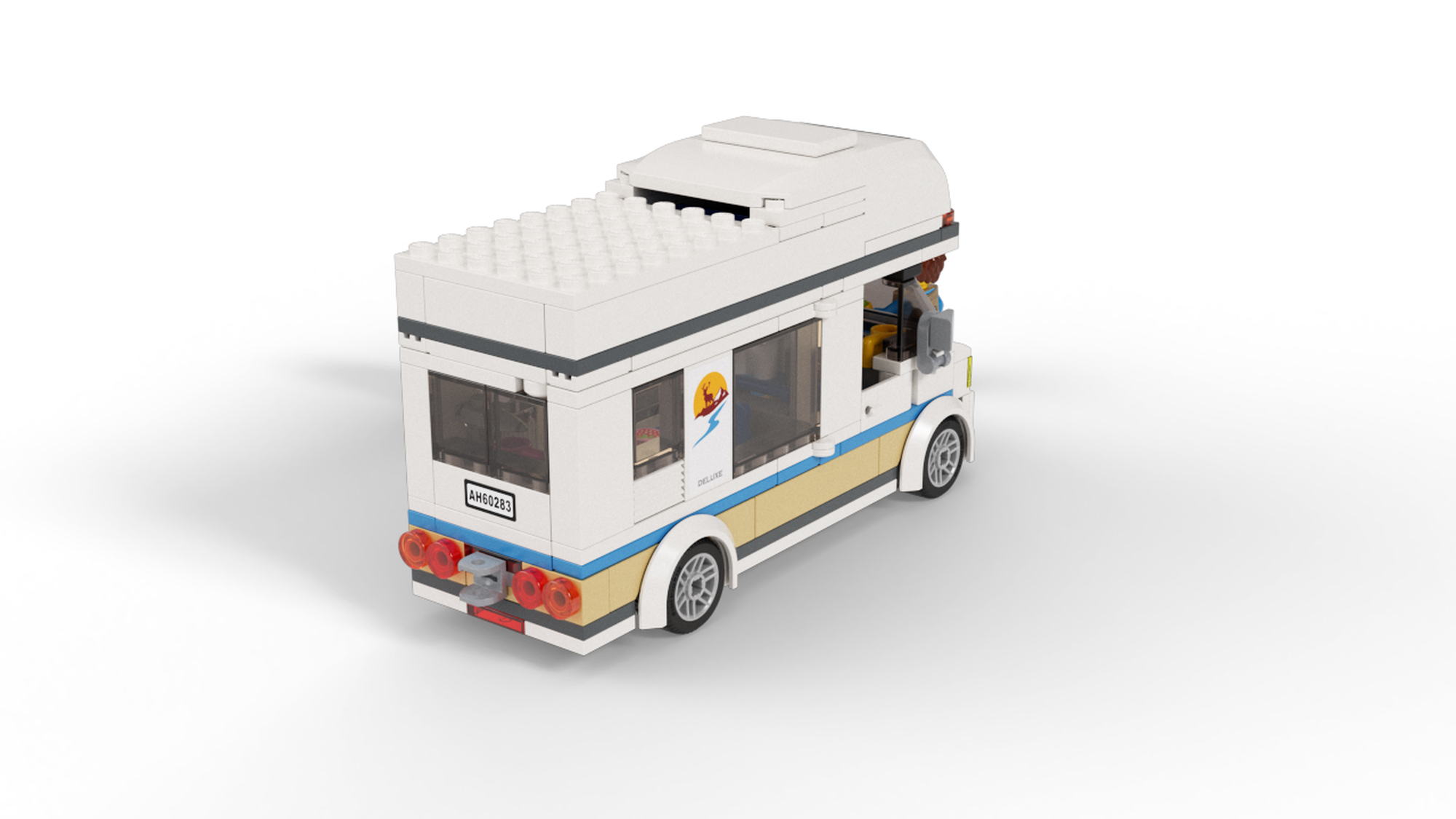 190 Pieces LEGO City Holiday Camper Van 60283 Building Kit for sale online