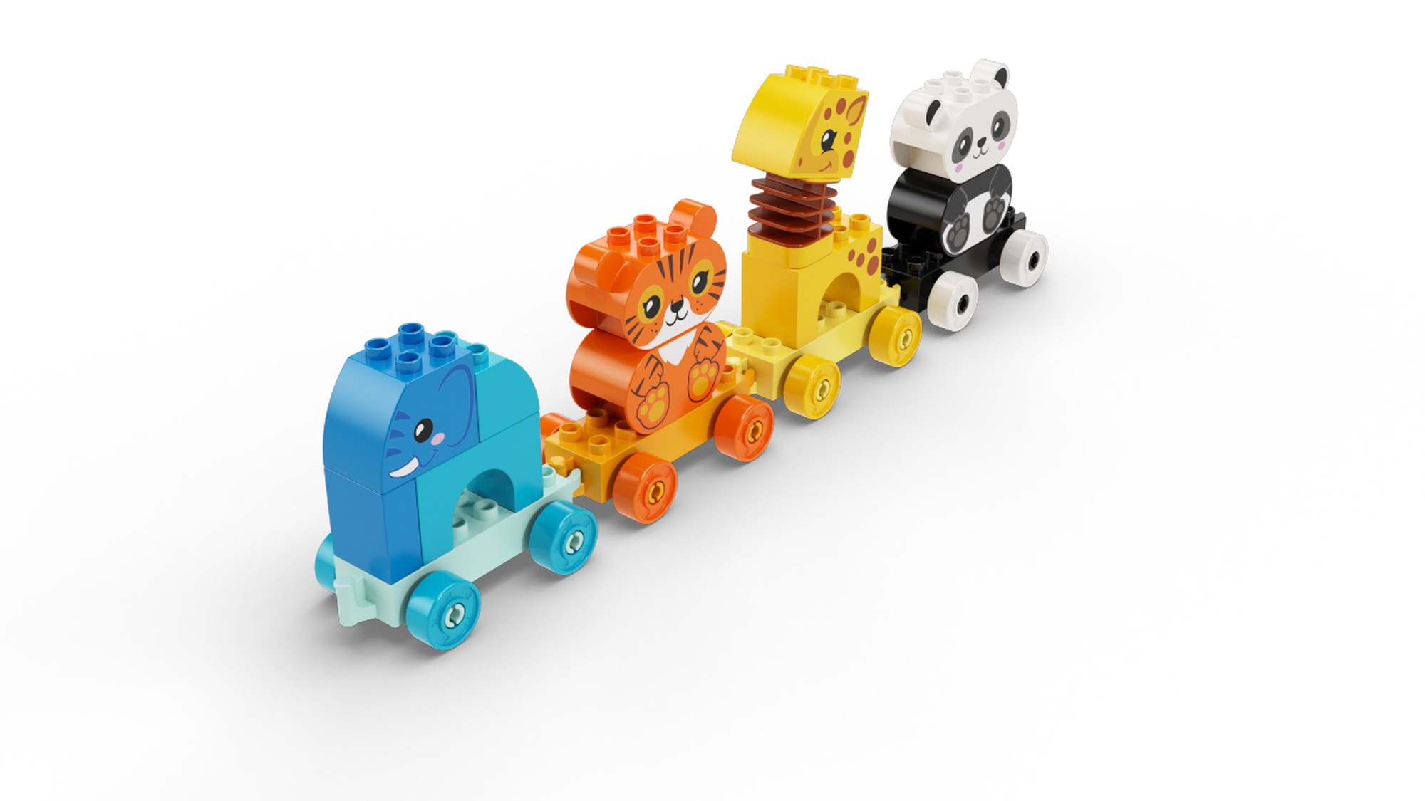 Lego DUPLO-Mon premier train animal 10955, jouets pour les tout-petits et  les enfants de 1.5 à 3 ans avec éléphant, tigre, Krasnoand girafe -  AliExpress