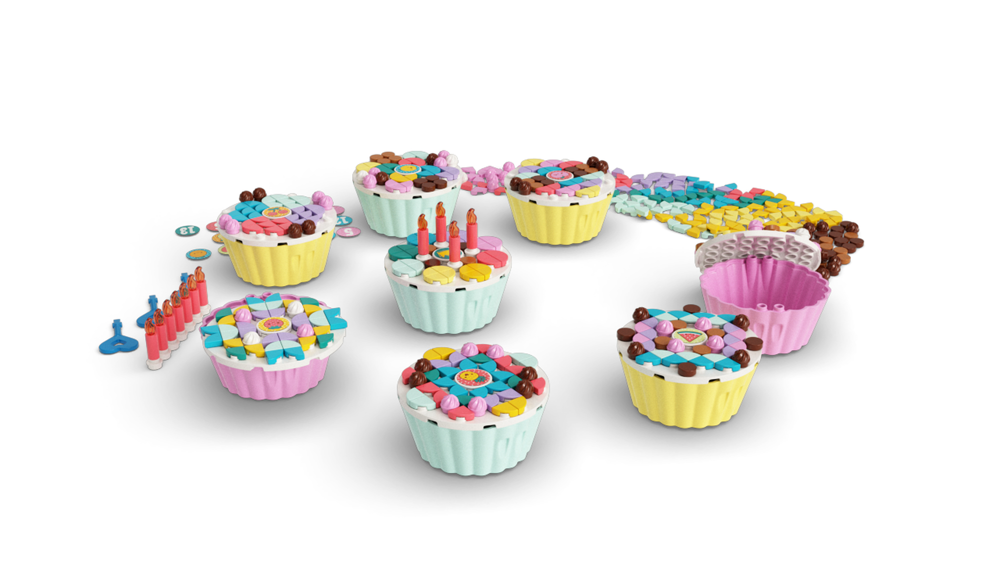 lego dots cupcake