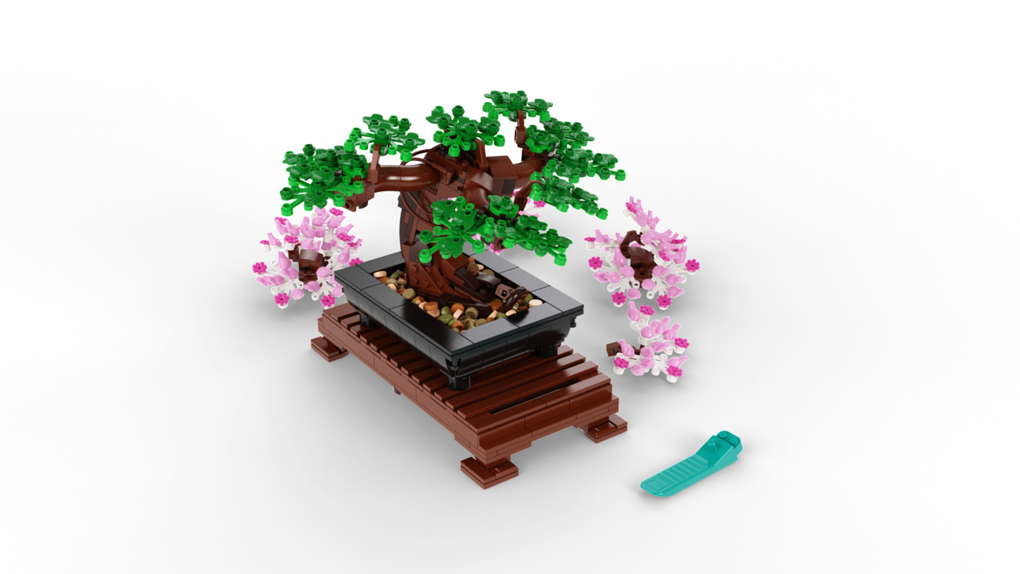 LEGO Icons Bonsai Tree with Cherry Blossom Flowers, DIY Plant