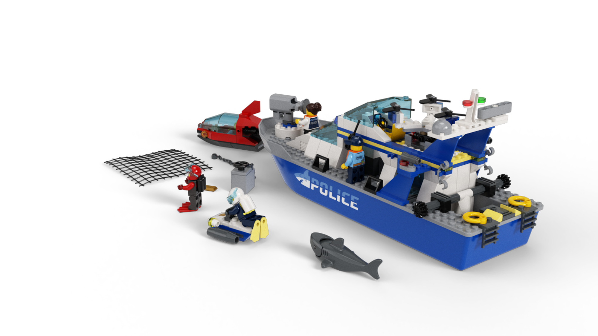 Plisado Nublado Informar LEGO 60277 Police Partol Boat | 5702016912111 | BRICKshop - LEGO en DUPLO  specialist