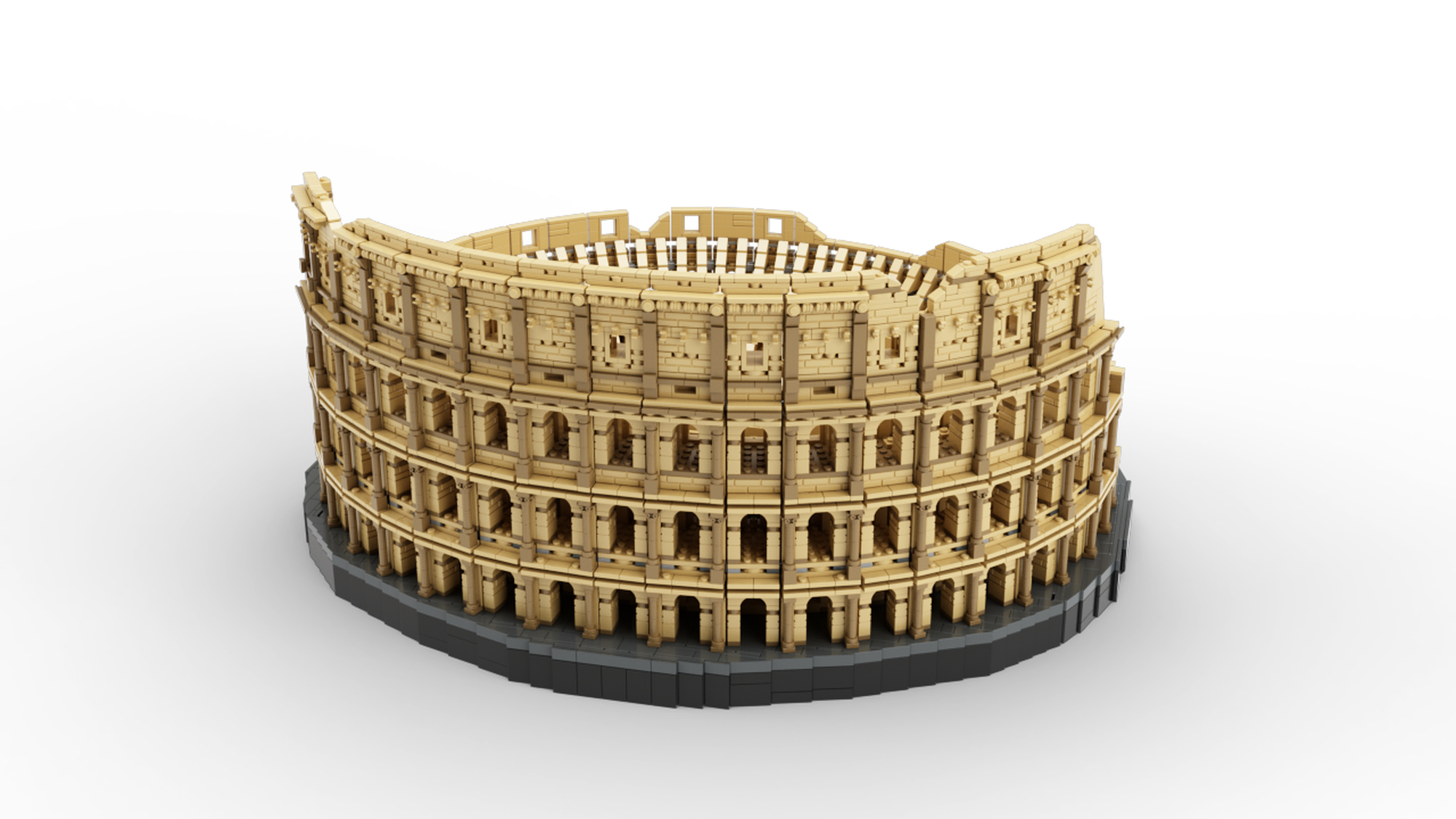 Ancient Rome Lego Colosseum Box Dimensions LEGO 10276 Colosseum