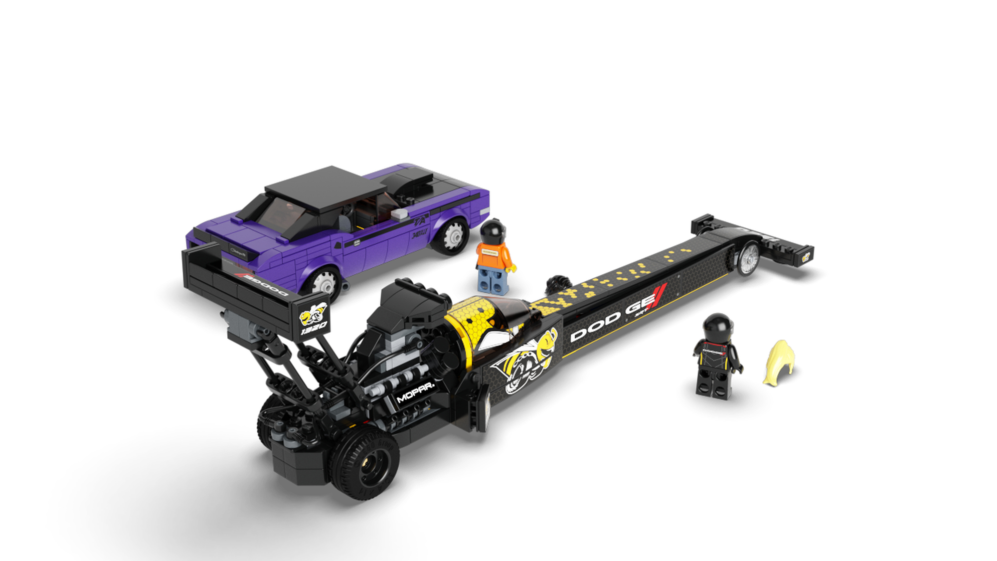 LEGO 76904 Mopar Dodge SRT Top Fuel Dragster and 1970 Dodge Chal |  5702016912500 | BRICKshop - LEGO en DUPLO specialist