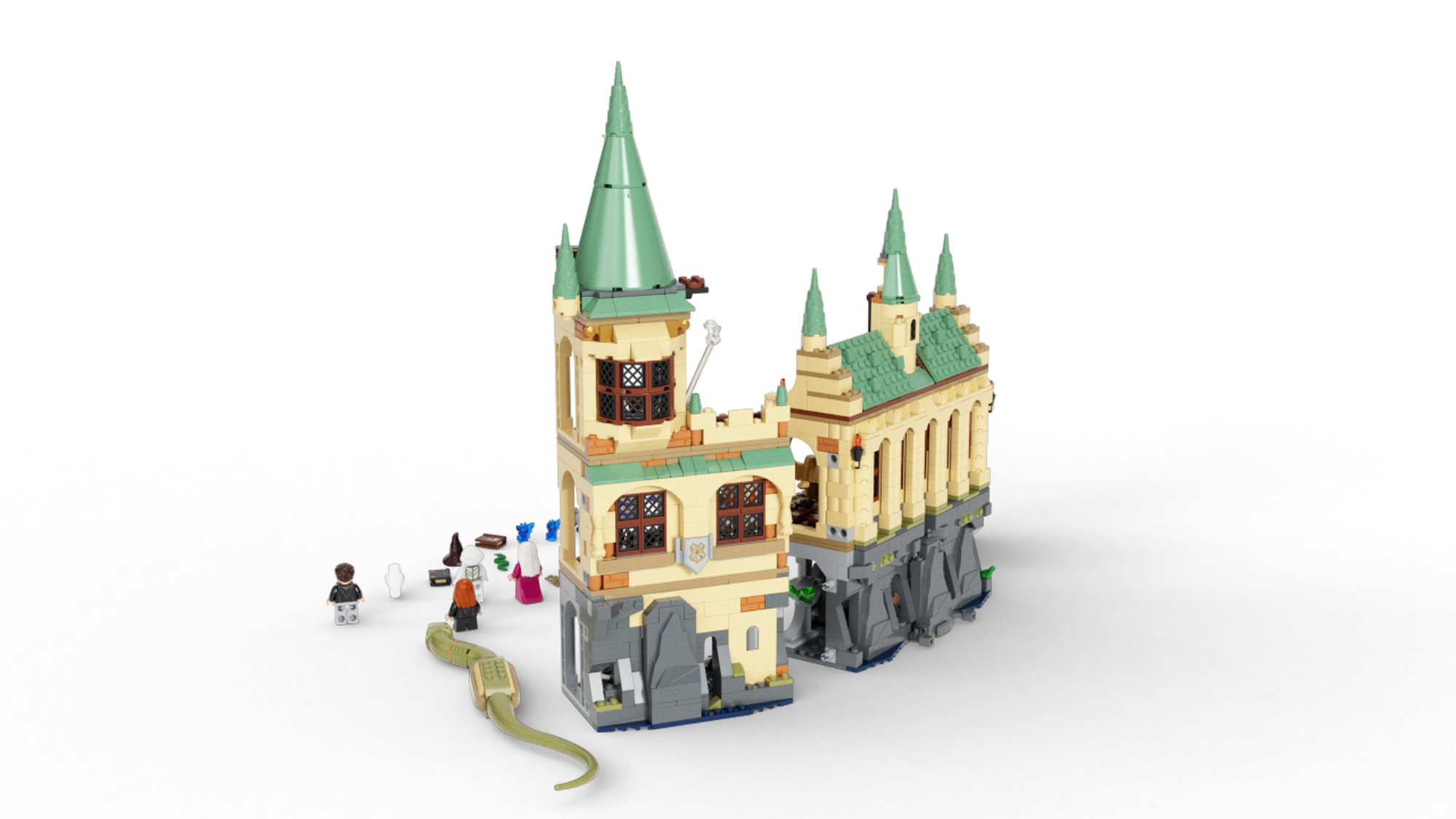 LEGO Harry Potter Hogwarts Chamber of Secrets 76389 Castle Toy with The  Great Hall, 20th Anniversary Model Set with Collectible Golden Voldemort