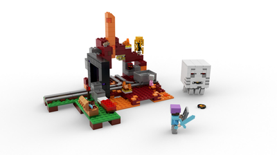 minecraft lego set the nether portal