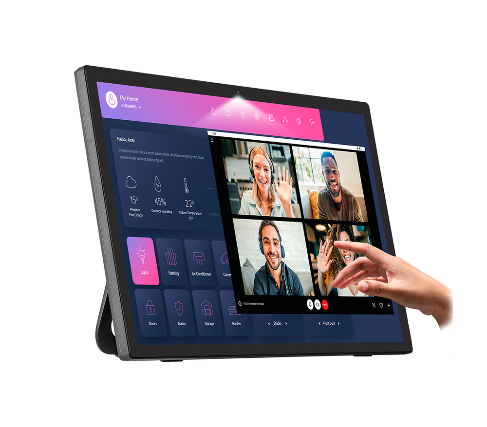 Built-in webcam, microphone & speakers