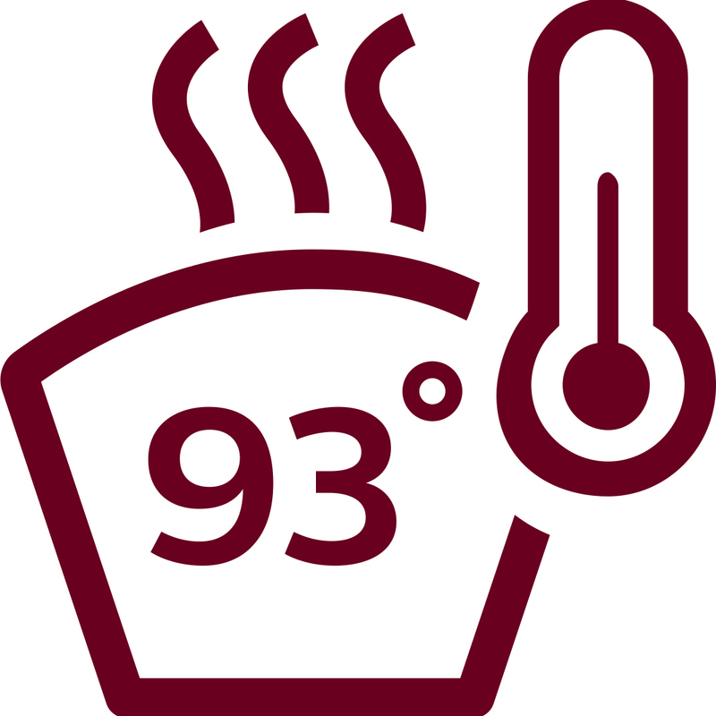 Optimale Brühtemperatur für intensiven Geschmack und ausgezeichnetes Aroma