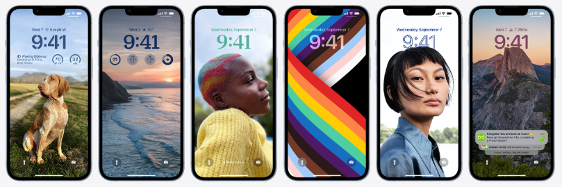 Dein Foto. Deine Schrift. Deine Widgets. Dein iPhone.
