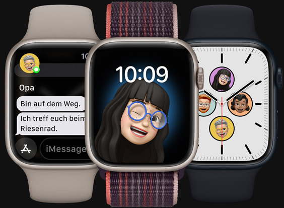 Die Familie immer am Handgelenk.