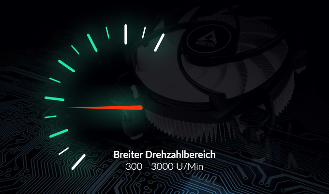 Breiter Drehzahlbereich