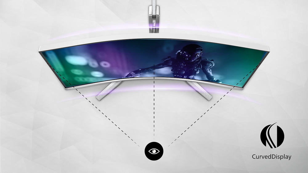Design del display curvo per un'esperienza coinvolgente