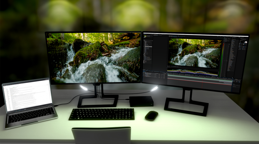 Simple and powerful daisy chaining for multi-monitor setups