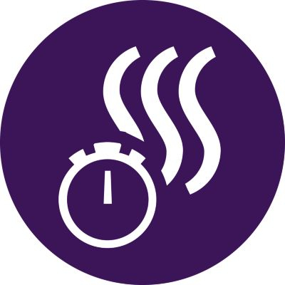 Si riscalda in meno di 60 secondi, per essere subito pronto all'uso