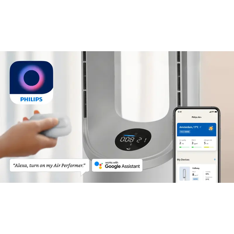 Controlla il tuo dispositivo tramite telecomando o con l'app Air+