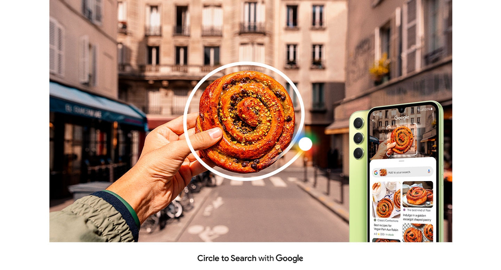 Circle it, find it. Now available on Galaxy A34 5G