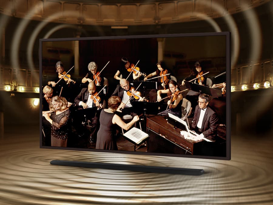 Samsung TV und Soundbar in perfekter Harmonie