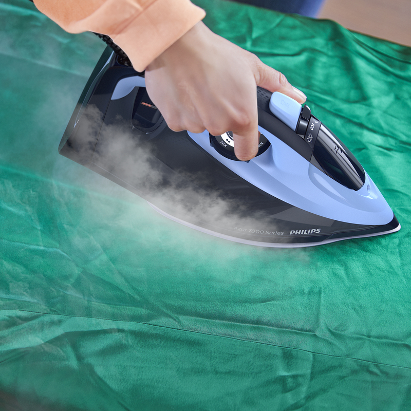 Dampfausstoß von bis zu 50 g/min für schnelleres Glätten