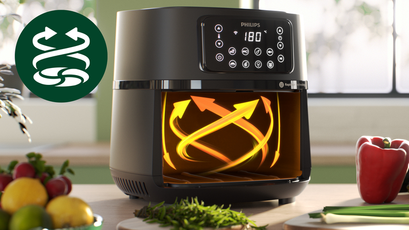 Healthy frying with Rapid Air technology