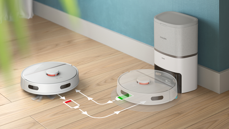 Pulisce fino a 200 minuti con una sola ricarica della batteria