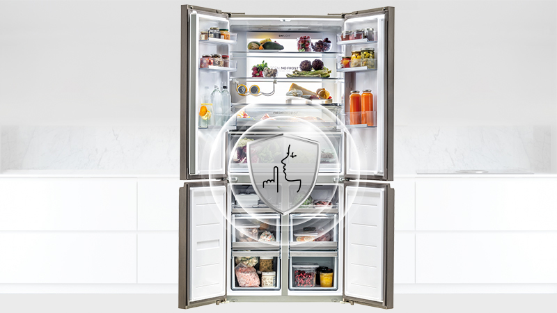 Silencioso e eficiente para uma refrigeração mais rápida