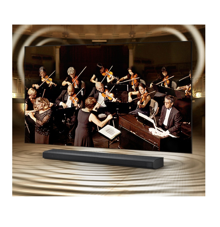 Samsung TVs and soundbars play together in perfect harmony
