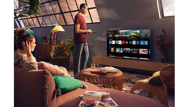 Świetny TV. Bez kłopotów. Philips Smart TV.