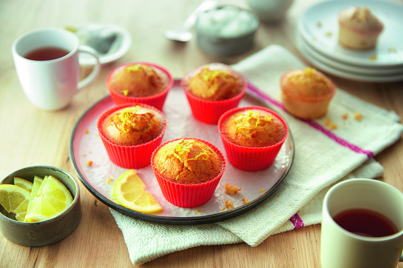 9 Silikon-Muffinförmchen für verschiedene Rezepte