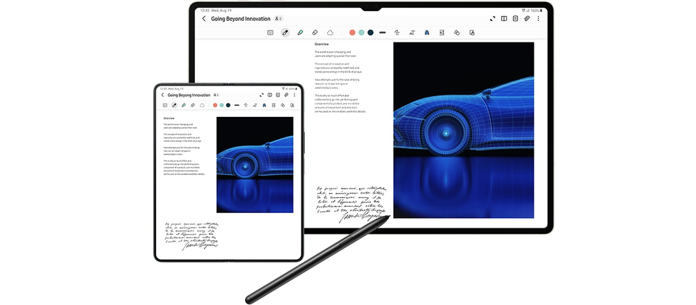 Live samenwerken met Samsung Notes