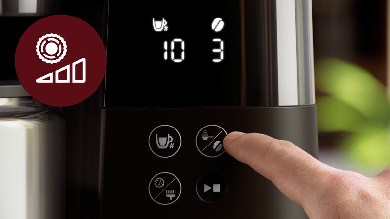 LED-Anzeige für individuellen Kaffeegenuss ganz nach deinem Geschmack