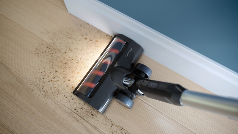 Entdecke selbst versteckten Staub mit der LED-Saugdüse
