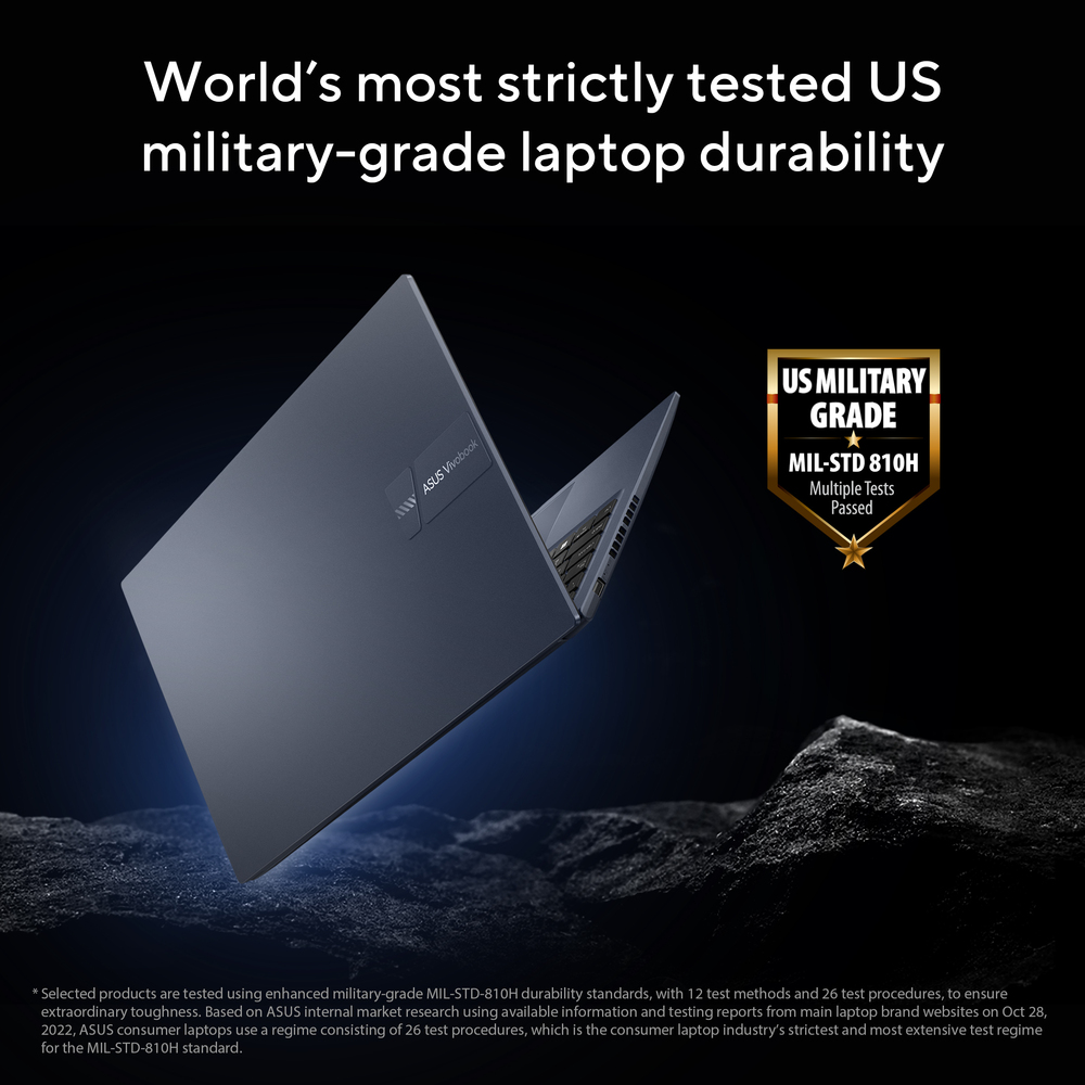 World’s most strictly tested US military-grade laptop durability*