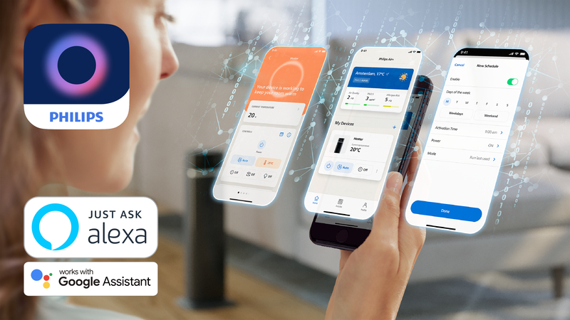 Controlla il purificatore d'aria ovunque ti trovi con l'app Philips Air+
