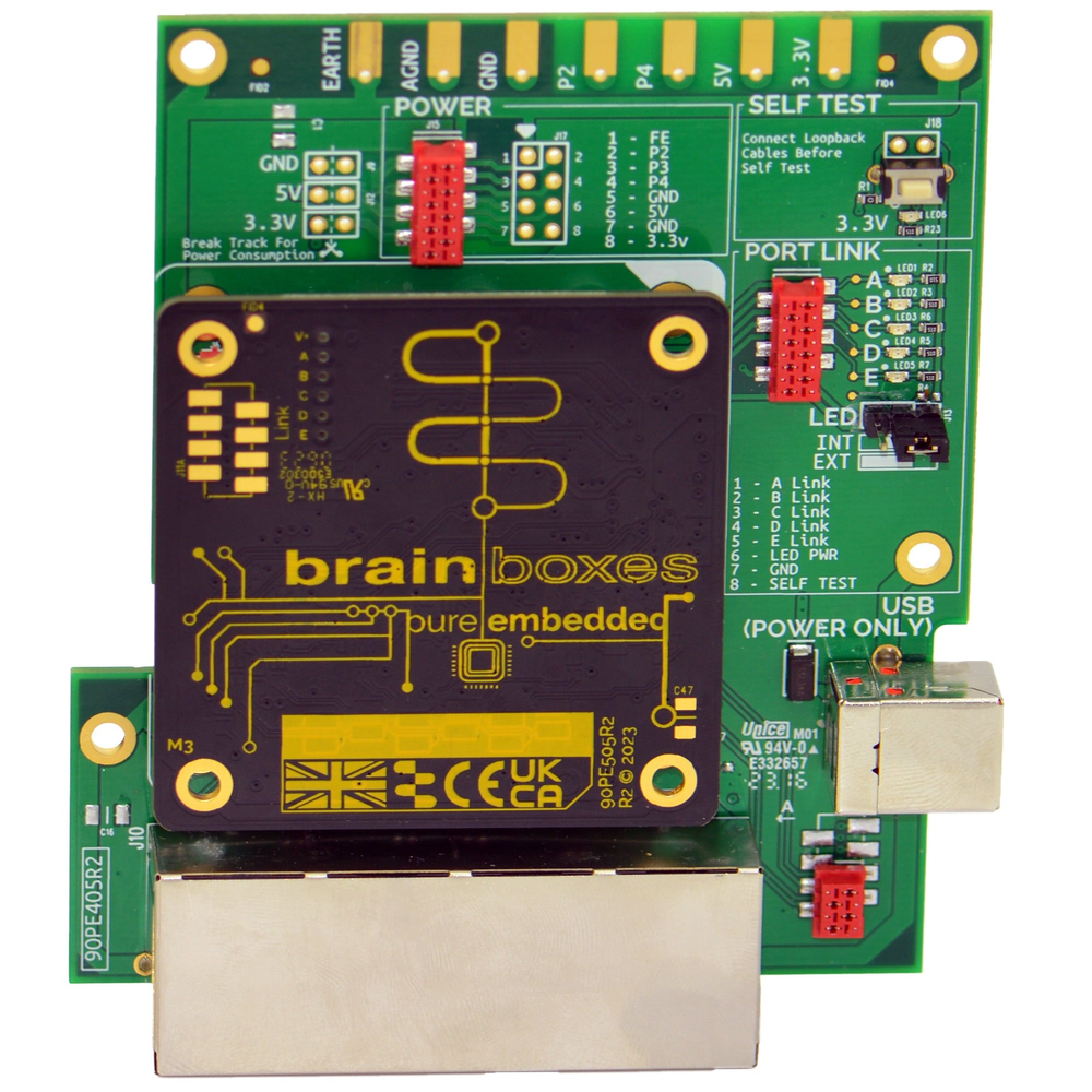 Includes Pure Embedded Industrial 5 Port 10/100 Ethernet Switch (PE-505)