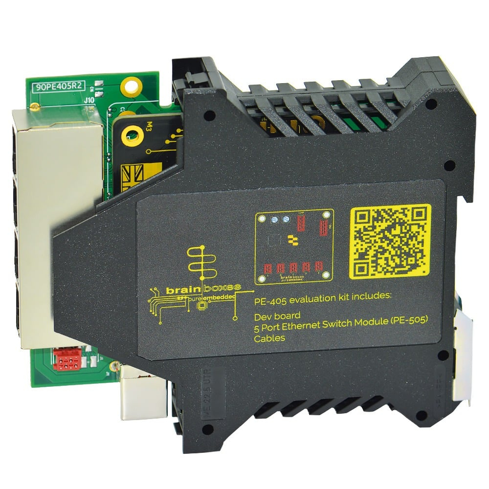 Breaks out all ports and functionality to RJ45 or usable headers