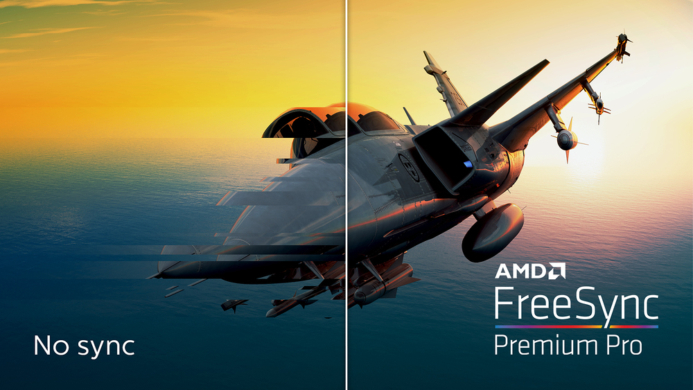 Technologia AMD FreeSync™ Premium Pro; płynne gry w rozdzielczości HDR z niewielkimi opóźnieniami