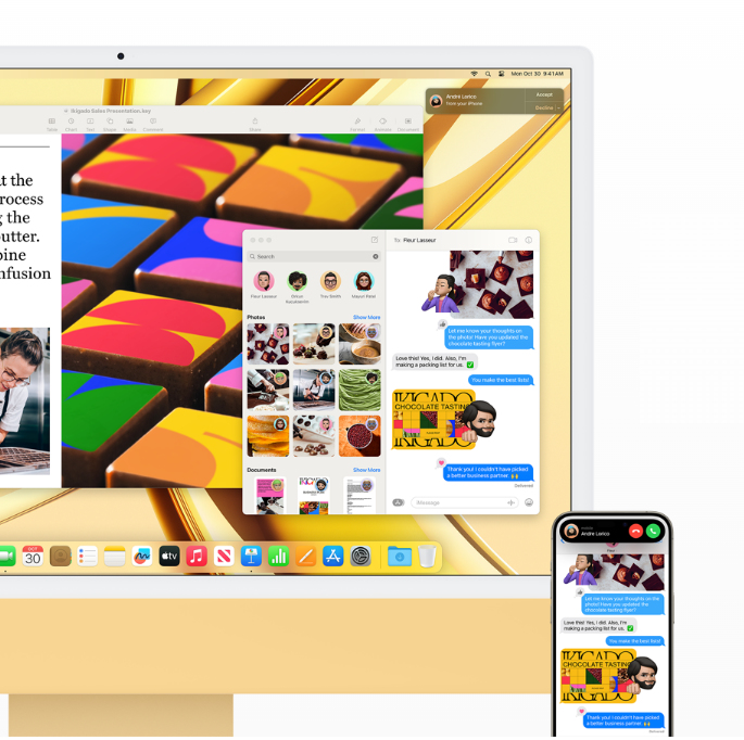 iMac + iPhone. Das Top Team.